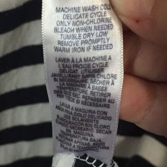 Splendid Striped 1/2 Sleeve T Shirt Bodycon Mini Dress Fitted White Black Medium - Picture 6 of 7